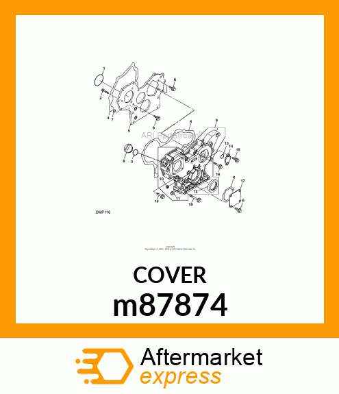 COVER, TACHOMETER m87874