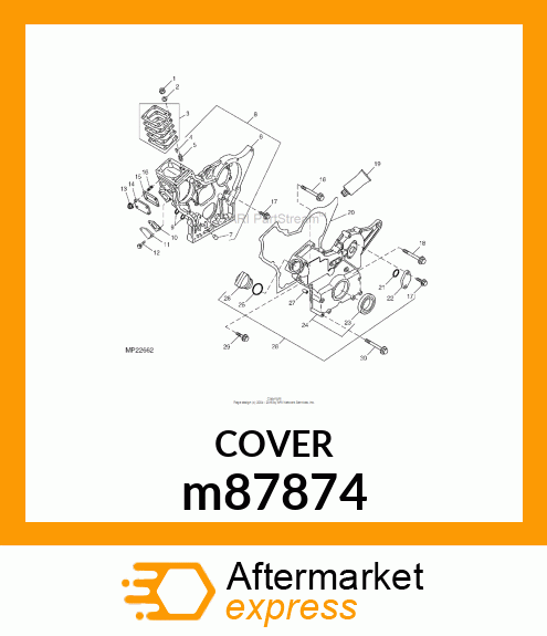 COVER, TACHOMETER m87874