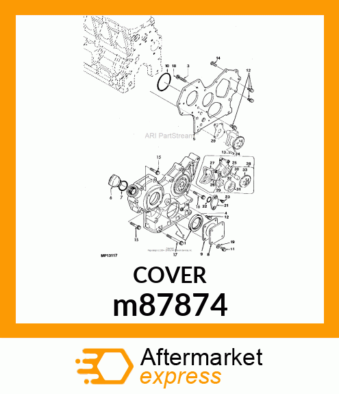 COVER, TACHOMETER m87874