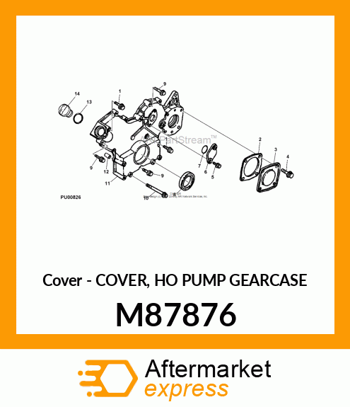 Cover Ho Pump Gearcase M87876