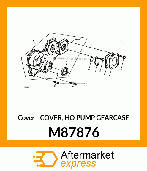 Cover Ho Pump Gearcase M87876