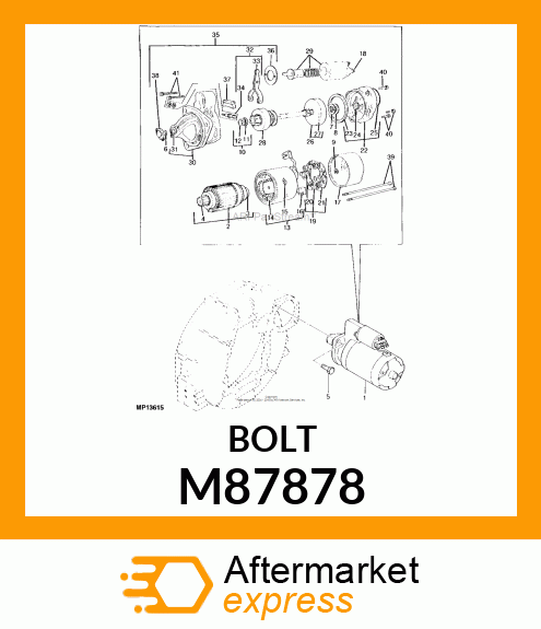 BOLT, BOLT, 6 X 45 M87878