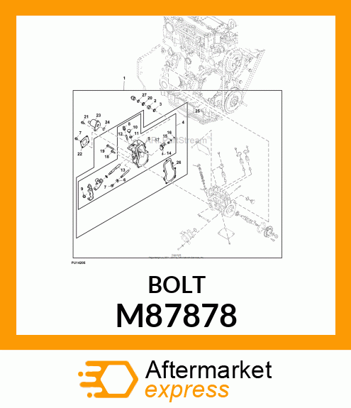 BOLT, BOLT, 6 X 45 M87878