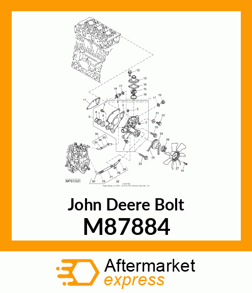 SCREW, FLANGED, METRIC M87884