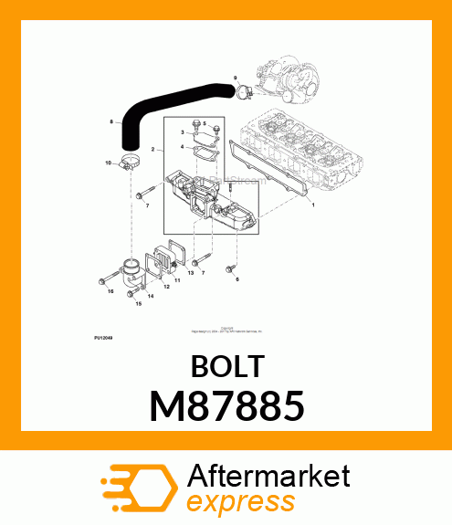 BOLT, BOLT, 8 X 80 M87885