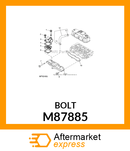 BOLT, BOLT, 8 X 80 M87885