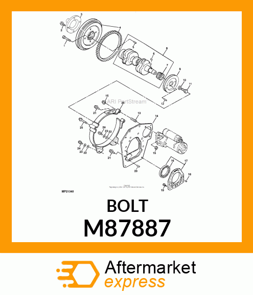 BOLT, BOLT, FLYWHEEL M87887