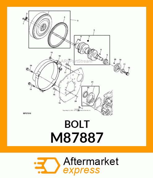 BOLT, BOLT, FLYWHEEL M87887