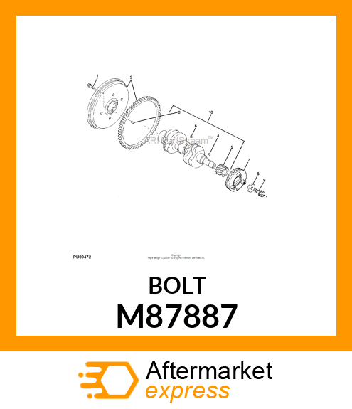 BOLT, BOLT, FLYWHEEL M87887