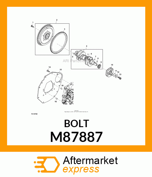 BOLT, BOLT, FLYWHEEL M87887