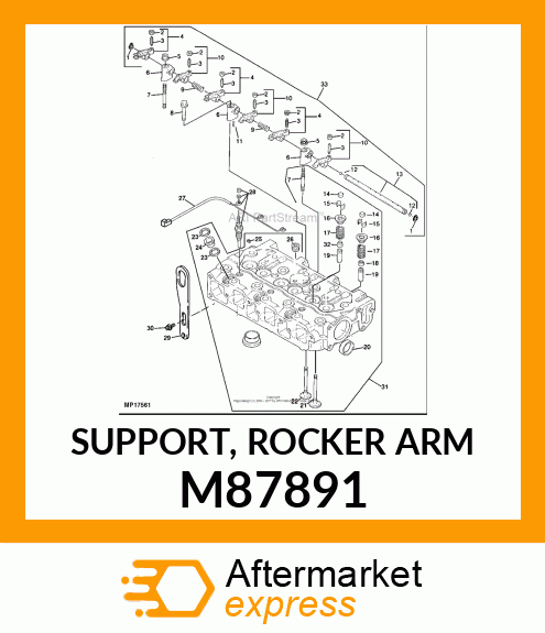 SUPPORT, ROCKER ARM M87891