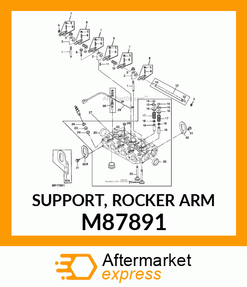 SUPPORT, ROCKER ARM M87891