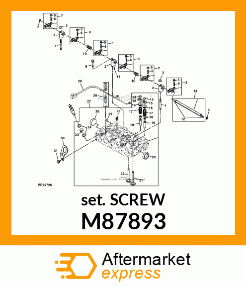 SCREW, 5 X 16 M87893