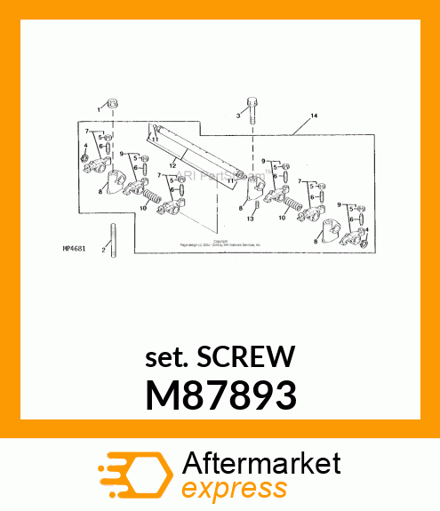 SCREW, 5 X 16 M87893