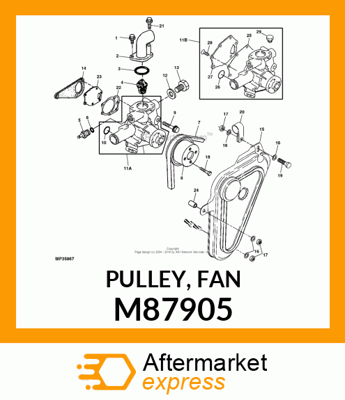 PULLEY, FAN M87905