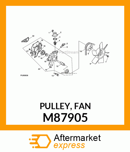 PULLEY, FAN M87905