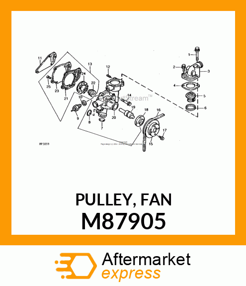 PULLEY, FAN M87905