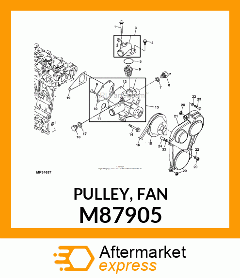 PULLEY, FAN M87905