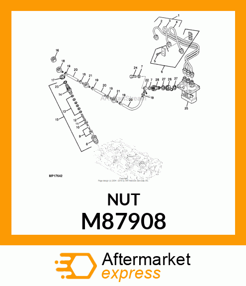 NUT, F.I. NOZZLE M87908