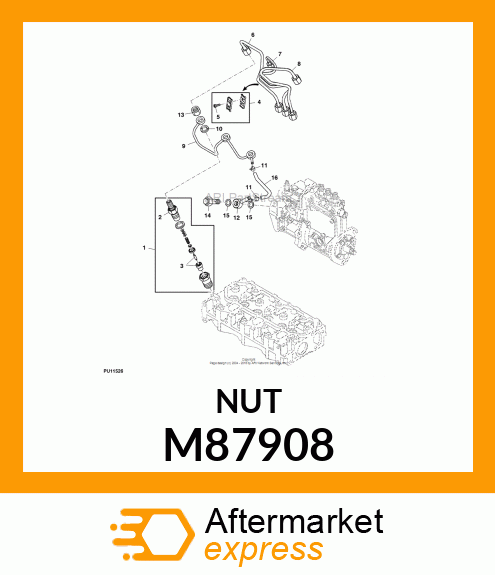 NUT, F.I. NOZZLE M87908