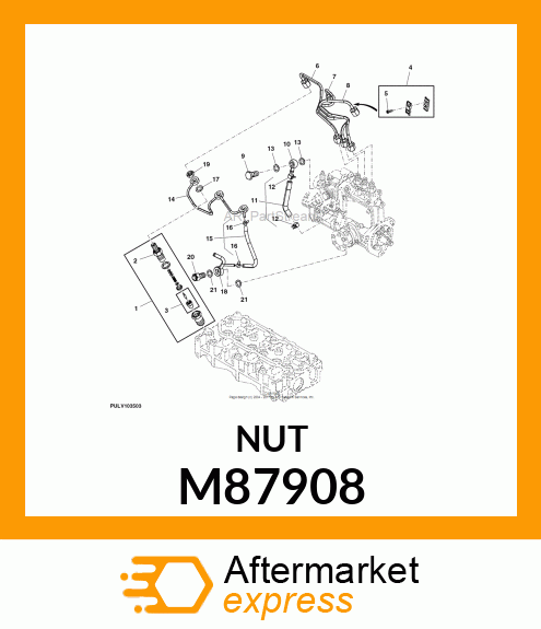 NUT, F.I. NOZZLE M87908