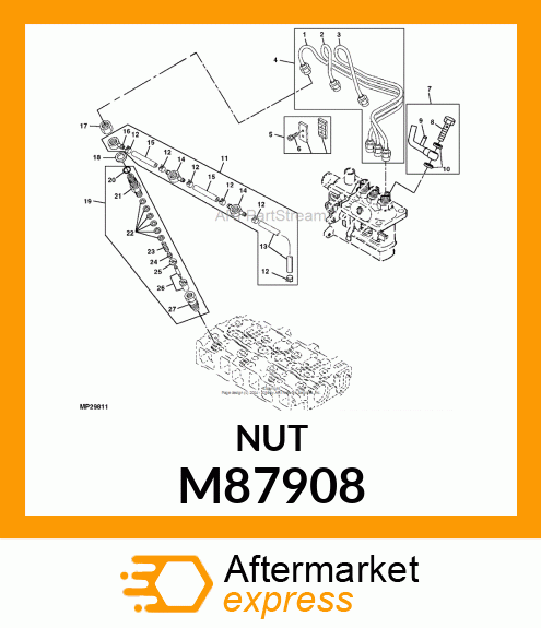 NUT, F.I. NOZZLE M87908