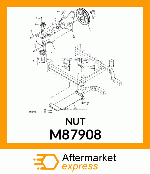 NUT, F.I. NOZZLE M87908