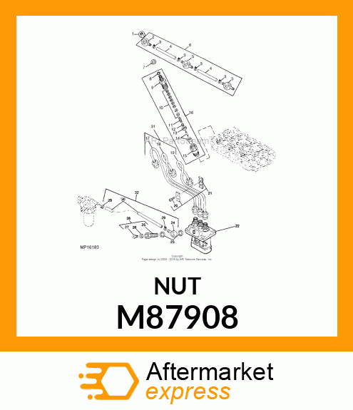 NUT, F.I. NOZZLE M87908