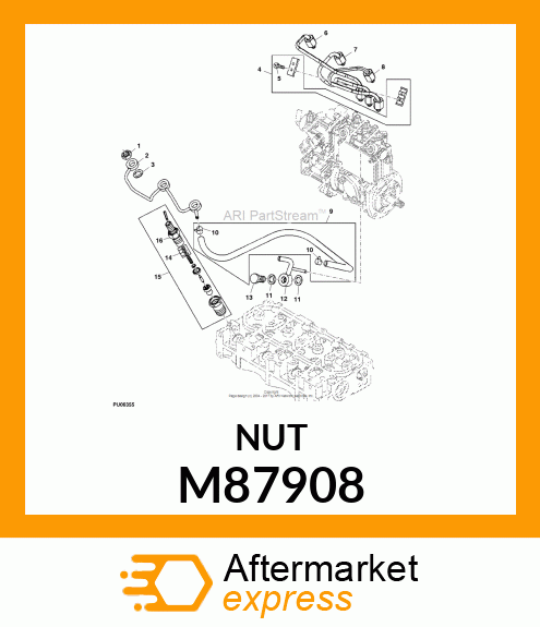 NUT, F.I. NOZZLE M87908