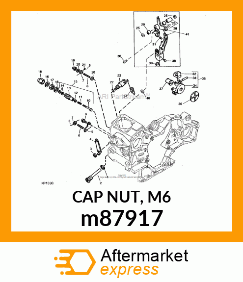 CAP NUT, M6 m87917