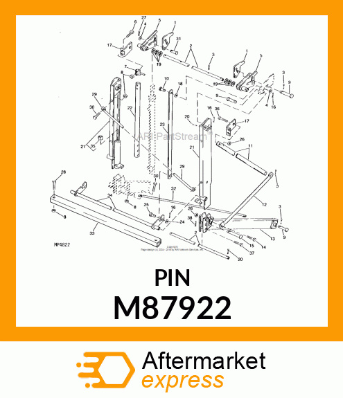 PIN, HEADED M87922