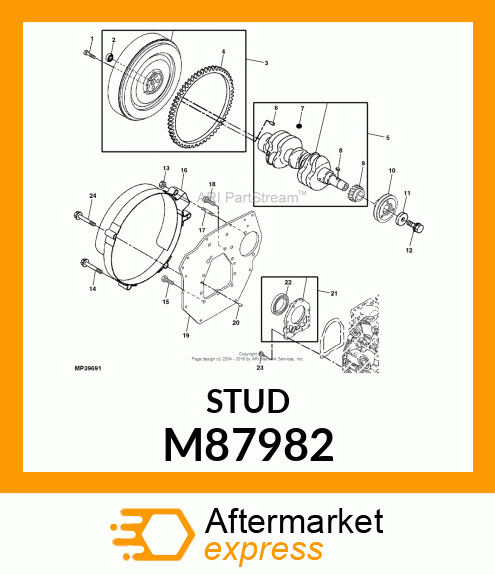 STUD (A), STARTER M87982