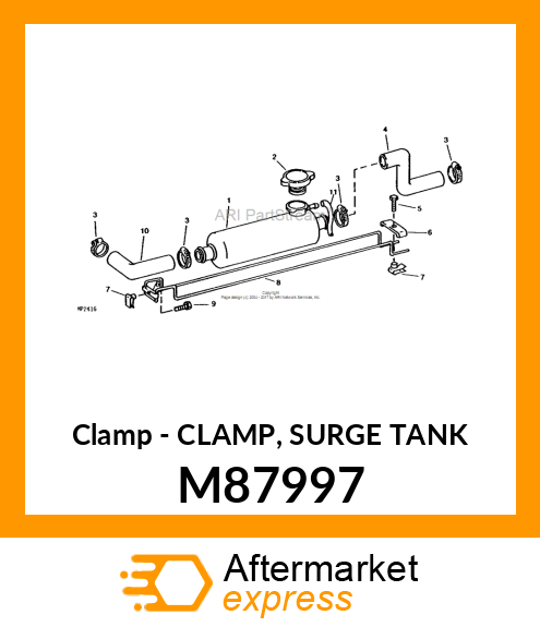 Clamp - CLAMP, SURGE TANK M87997