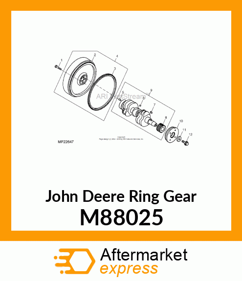 RING GEAR, GEAR, RING M88025