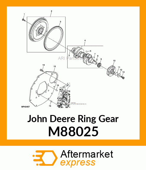 RING GEAR, GEAR, RING M88025