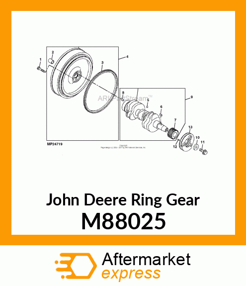 RING GEAR, GEAR, RING M88025