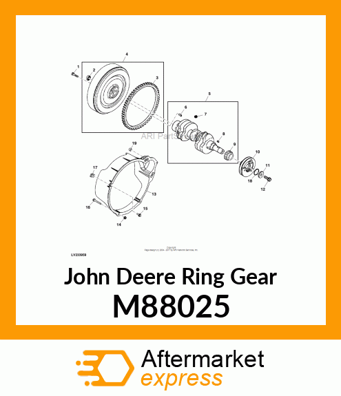 RING GEAR, GEAR, RING M88025