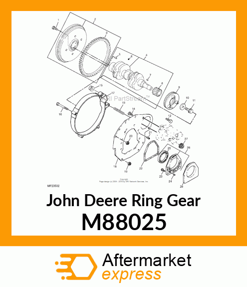 RING GEAR, GEAR, RING M88025