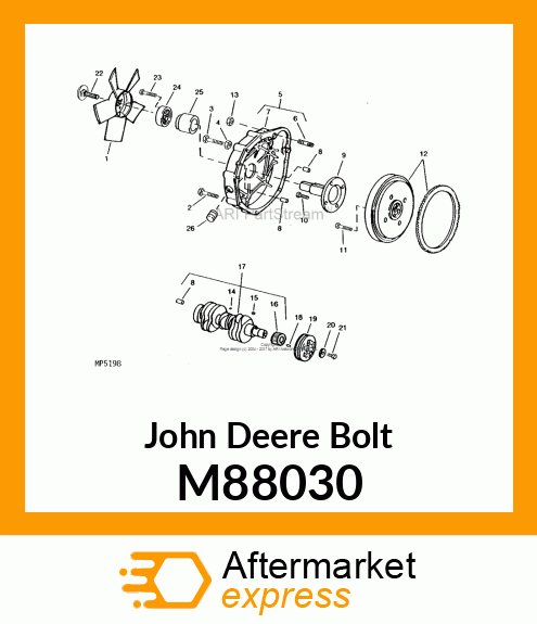 BOLT, 10 X 75 M88030