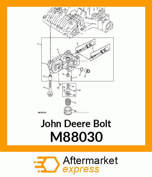 BOLT, 10 X 75 M88030