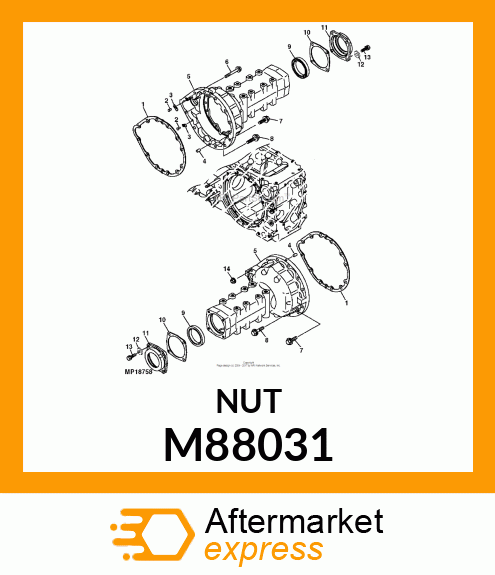 NUT (F.I. PUMP) M88031