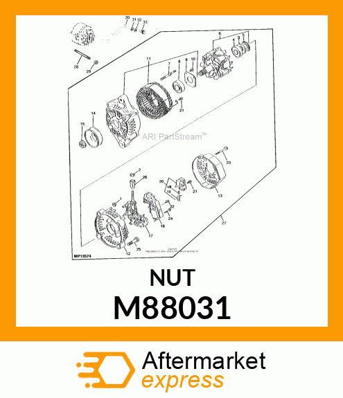 NUT (F.I. PUMP) M88031