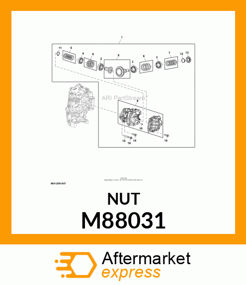 NUT (F.I. PUMP) M88031