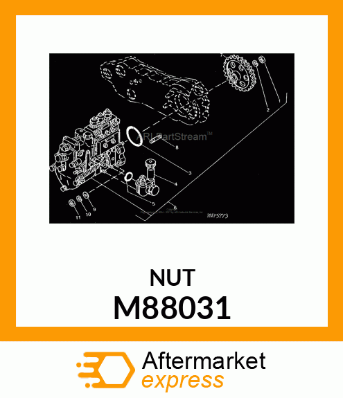 NUT (F.I. PUMP) M88031