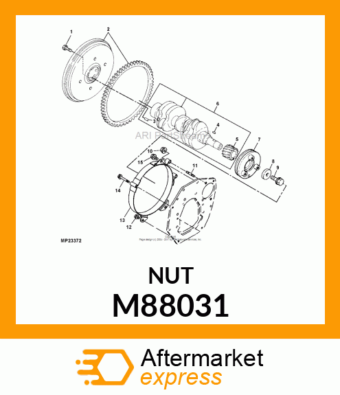 NUT (F.I. PUMP) M88031