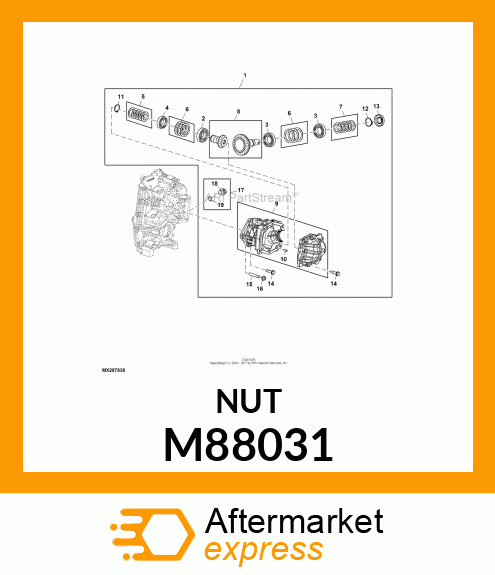 NUT (F.I. PUMP) M88031