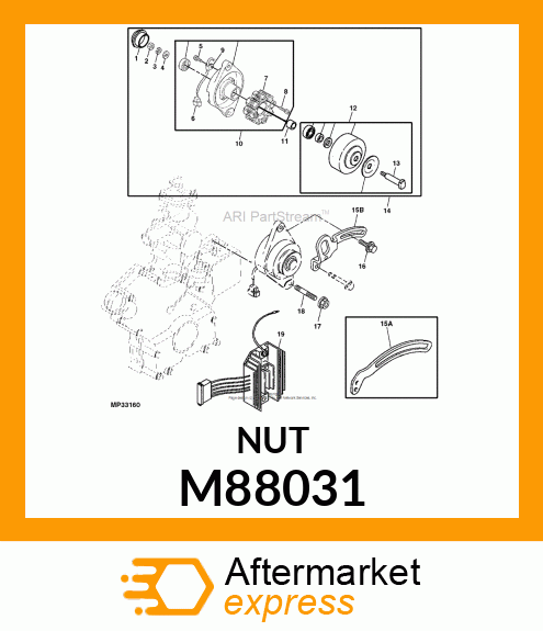 NUT (F.I. PUMP) M88031