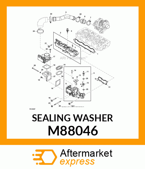 WASHER, SEAL 14 M88046