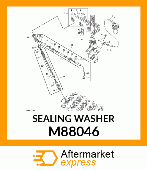 WASHER, SEAL 14 M88046