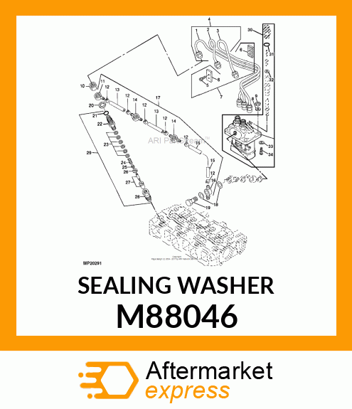 WASHER, SEAL 14 M88046